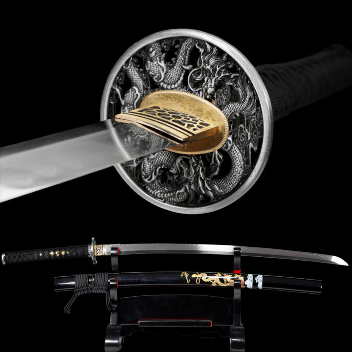 Silver Dragon Katana