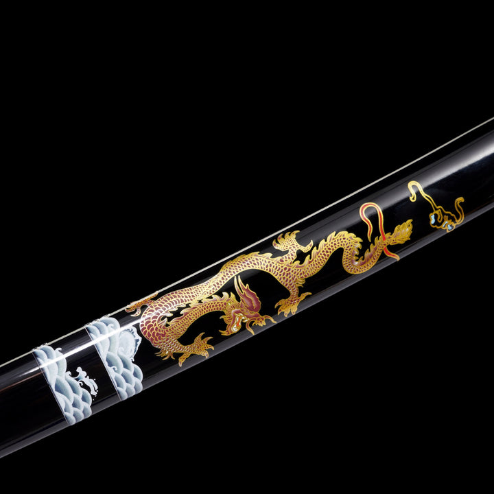 Silver Dragon Katana