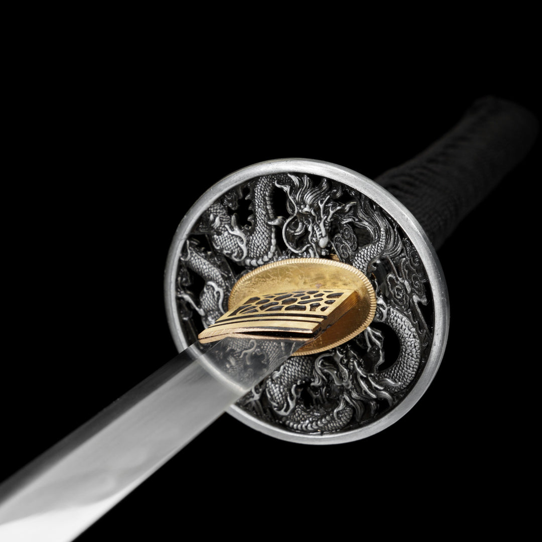 Silver Dragon Katana