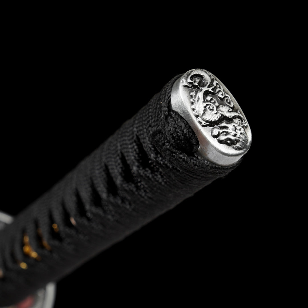 Silver Dragon Katana