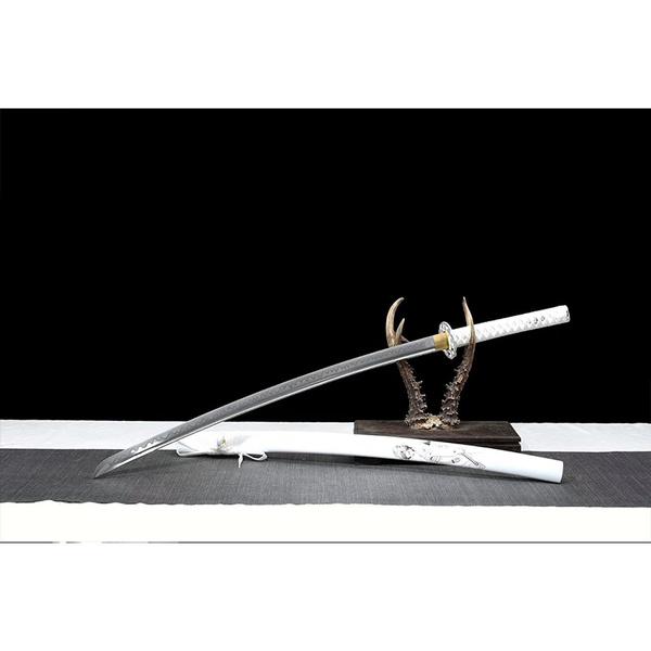 White Ukiyo-e Katana