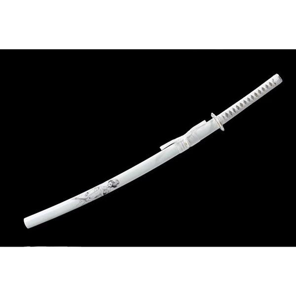 White Ukiyo-e Katana